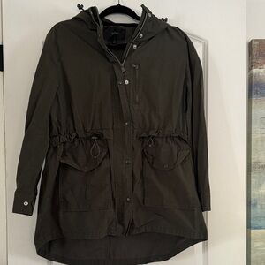 J. Crew Olive Utility Hooded Jacket